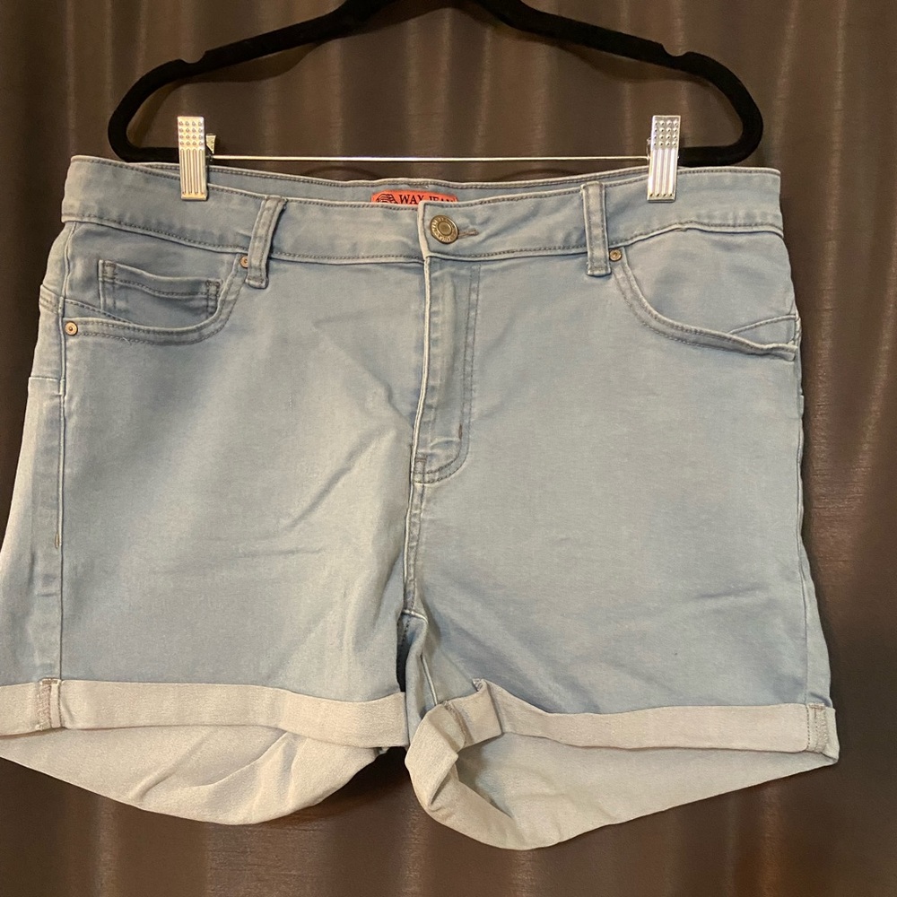 Wax Jean Denim Shorts